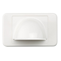 CLIPSAL 3105BNW | Bull Nose Wall Plate (White) 3105BNWWE