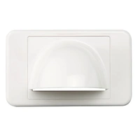 CLIPSAL 3105BNW | Bull Nose Wall Plate (White) 3105BNWWE