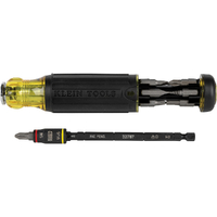 Klein Tools 32304 | 14-in-1 HVAC Adjustable-Length Impact Screwdriver with Flip Socket