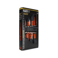 Klein Tools 32317-INS | 6-Piece Insulated Screwdriver Set (Orange and Graphite)