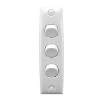 CLIPSAL 33A | 3 Gang Standard Series Architrave Switch 33AWE