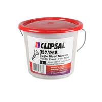 Clipsal 357/25B Needle Point Screw, Bugle Head, 7Gx25mm, 1000 per Bucket Incl. FREE Phillips Double-Ended Magnetic Screwdriver Bit