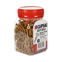 Clipsal 357/25J | Self Drilling Point Bugle Head Screws 7G x 25mm | Qty: 400