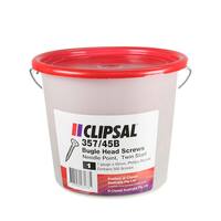 Clipsal 357/45B Self Drilling Screw, Bugle Head, 7Gx45mm, 500 per Bucket Incl. FREE Phillips Double-Ended Magnetic Screwdriver Bit