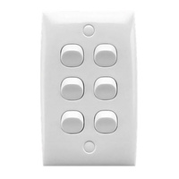 CLIPSAL 36VA | 6 Gang 10Amp Standard Series Switch 36VAWE