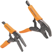Klein Tools 38663 | Locking Pliers Set Curved Jaw & Long Nose