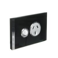 CLIPSAL SATURN 4015-EB | 10A Single Power Point | Espresso Black