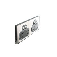 CLIPSAL SATURN 4025H2HS | 4 Gang GPO 10Amp 250v (Horizon Silver) , 4025H2