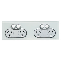 CLIPSAL SATURN 4025H2-OM | 10A 4 Gang Power Point | Ocean Mist