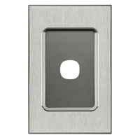CLIPSAL SATURN 4031VHHS | 1 Gang 30 Series Grid And Surround | Horizon Silver