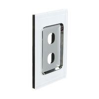 CLIPSAL SATURN 4032VHPW | 2 Gang 30 Series Grid And Surround (Pure White)