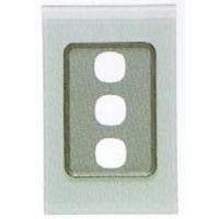 CLIPSAL SATURN 4033VHOM | 3 Gang 30 Series Grid And Surround (Ocean Mist) 4033VH