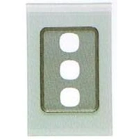 CLIPSAL SATURN 4033VHOM | 3 Gang 30 Series Grid And Surround (Ocean Mist)