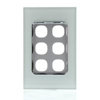 CLIPSAL SATURN 4036VH-OM | 6 Gang 30 Series Grid And Surround (Ocean Mist)