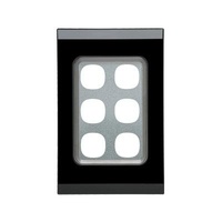CLIPSAL SATURN 4036VHEB | 6 Gang 30 Series Grid And Surround (Espresso Black) 4036VH
