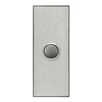 CLIPSAL SATURN 4061AL-HS | 1 Gang Pushbutton LED Architrave Switch | Horizon Silver