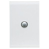 CLIPSAL SATURN 4061VH-PW | 1 Gang 60 Series Grid And Surround | Pure White