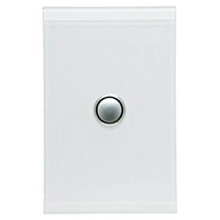 CLIPSAL SATURN 4061VH-PW | 1 Gang 60 Series Grid And Surround | Pure White