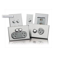 CLIPSAL SATURN 4062E450UDNHS |Universal Dimmer 450w Complete (Horizon Silver) 4062E450UDN