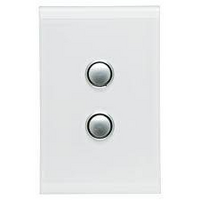 CLIPSAL SATURN 4062VH-PW | 2 Gang 60 Series Grid And Surround | Pure White