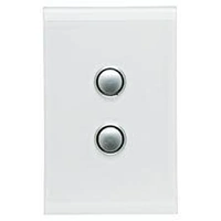 CLIPSAL SATURN 4062VH-PW | 2 Gang 60 Series Grid And Surround | Pure White