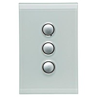 CLIPSAL SATURN 4063VH-OM | 3 Gang 60 Series Grid And Surround | Ocean Mist