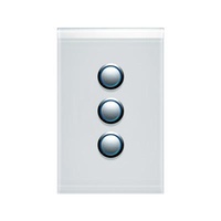 CLIPSAL SATURN 4063VH-PW | 3 Gang 60 Series Grid And Surround | Pure White
