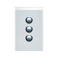 CLIPSAL SATURN 4063VH-PW | 3 Gang 60 Series Grid And Surround | Pure White