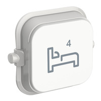 Clipsal Iconic 40BD4R-VW | Bed 4 Dolly Rocker | Vivid White | Single Buy