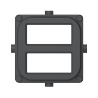 Clipsal Iconic 40E2USBCAP-AN | 'Mechanism Cap' Dual USB Charger Anthracite
