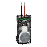 Clipsal 40PA32COOK-PT | Solis COOKER Push Button Adaptor | Platinum