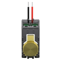 Clipsal 40PWSA-BB | Solis Wiser Push Button Adaptor | Brushed Brass