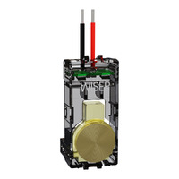 Clipsal 40PWSA-LB | Solis Wiser Push Button Adaptor | Living Brass