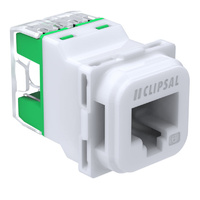 Clipsal Iconic 40RJ45SMA6C-TN | RJ45 Socket Cat 6 Mechanism Translucent