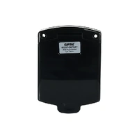 Clipsal 415VF-BK | Caravan Socket Outlet 10 Amp Double Pole IP34 | Black