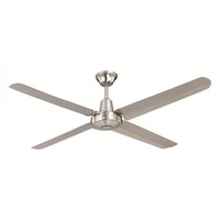 HUNTER PACIFIC 433 Typhoon Mach 2 Ceiling Fan | 1200mm 4 Blade Brushed Chrome