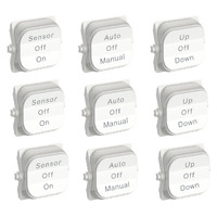 Clipsal Iconic 49MLBL-VW | 3-Position Marked | SON-AOM-UOD | Vivid White | Pack of 9 (3 of each)