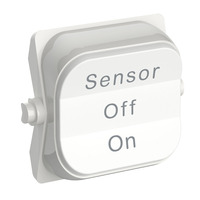 Clipsal Iconic 49MLBLSOO-VW | 3-Position Sensor-Off-On Dolly Rocker | Vivid White | Single Buy