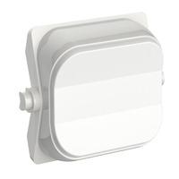 Clipsal Iconic 49T-VW | 3 Position Blank Dolly Rocker | Vivid White | Single Buy