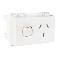 Clipsal 4SSO15D | 10 Amp Din Mounted GPO (Double Pole)