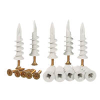 MACSIM 52WNG10-7G30 | Wallmate style Plasterboard Nylon Anchor with Clipsal 7G 30mm Screw 10 Pack