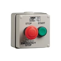 Clipsal 56/2PBS1-GY | 10A Push Button Control Station | Grey Product main image