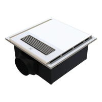 Domus 56024 | Heatcore 4 in 1 White Bathroom Heater, Exhaust Fan & Light | IPX2