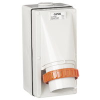 CLIPSAL 56AI332-GY | Appliance Inlet 3 Round Pin 32Amp IP66 Rated (Grey) 56 SERIES