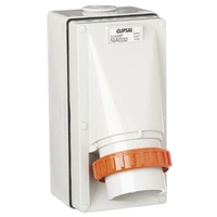 CLIPSAL 56AI332-GY | Appliance Inlet 3 Round Pin 32Amp IP66 Rated (Grey) 56 SERIES