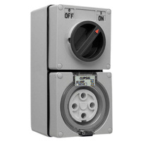 CLIPSAL 56C440 | 4 Pin 40Amp Combination Switched Socket 56 Series