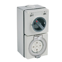 CLIPSAL 56C550 | 5 Pin 50Amp Combination Switched Socket | 56 Series