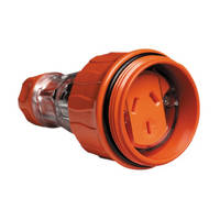 CLIPSAL 56CSC310-EO | 3 Pin Flat 10Amp Extension Socket 56 Series Orange
