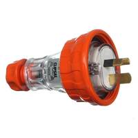 CLIPSAL 56P315-EO | 3 Pin Flat 15Amp Straight Plug IP66 | 56 Series