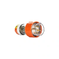 Clipsal 56P440-EO | 56 Series 4 Round Pin Straight Plug 40A IP66 500V | Orange
